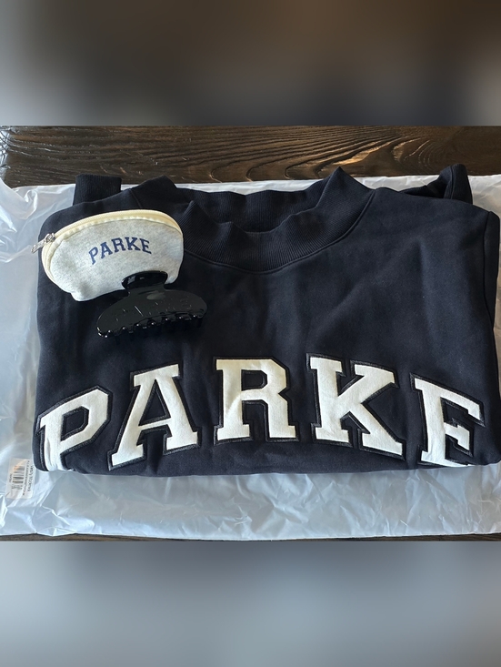 Parke Tops - New Parke Black Mockneck S/M w/black Claw Clip